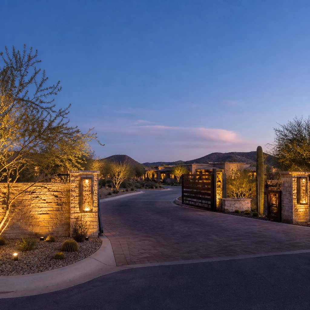 Guard-gated Las Vegas community entry for off-market listings