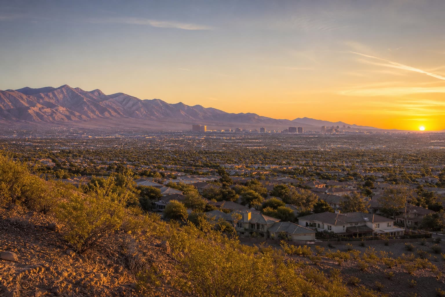 Las Vegas Valley vista used for market trend context